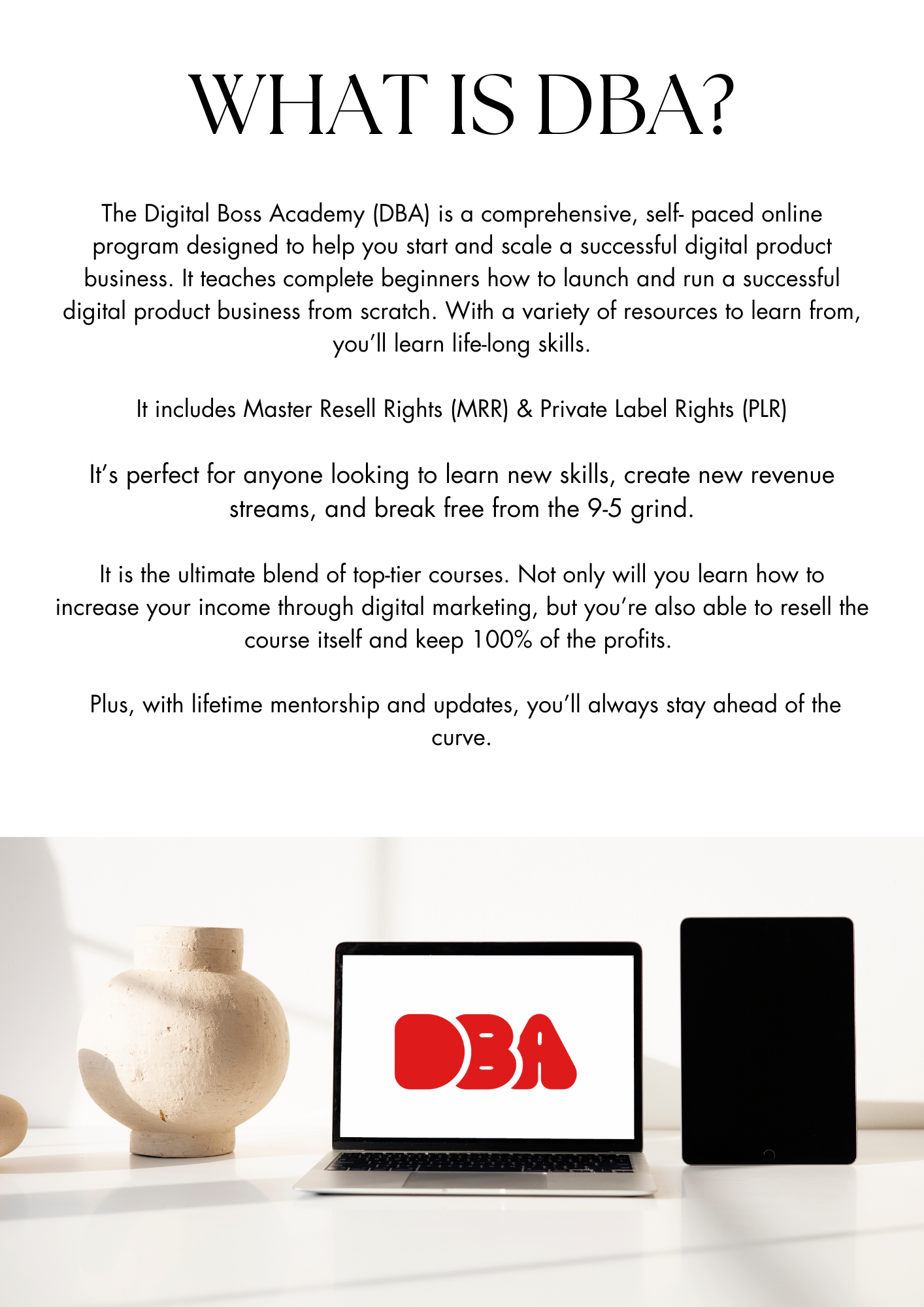 DBA | Vol 1 Done For You Digital Marketing Templates and Courses